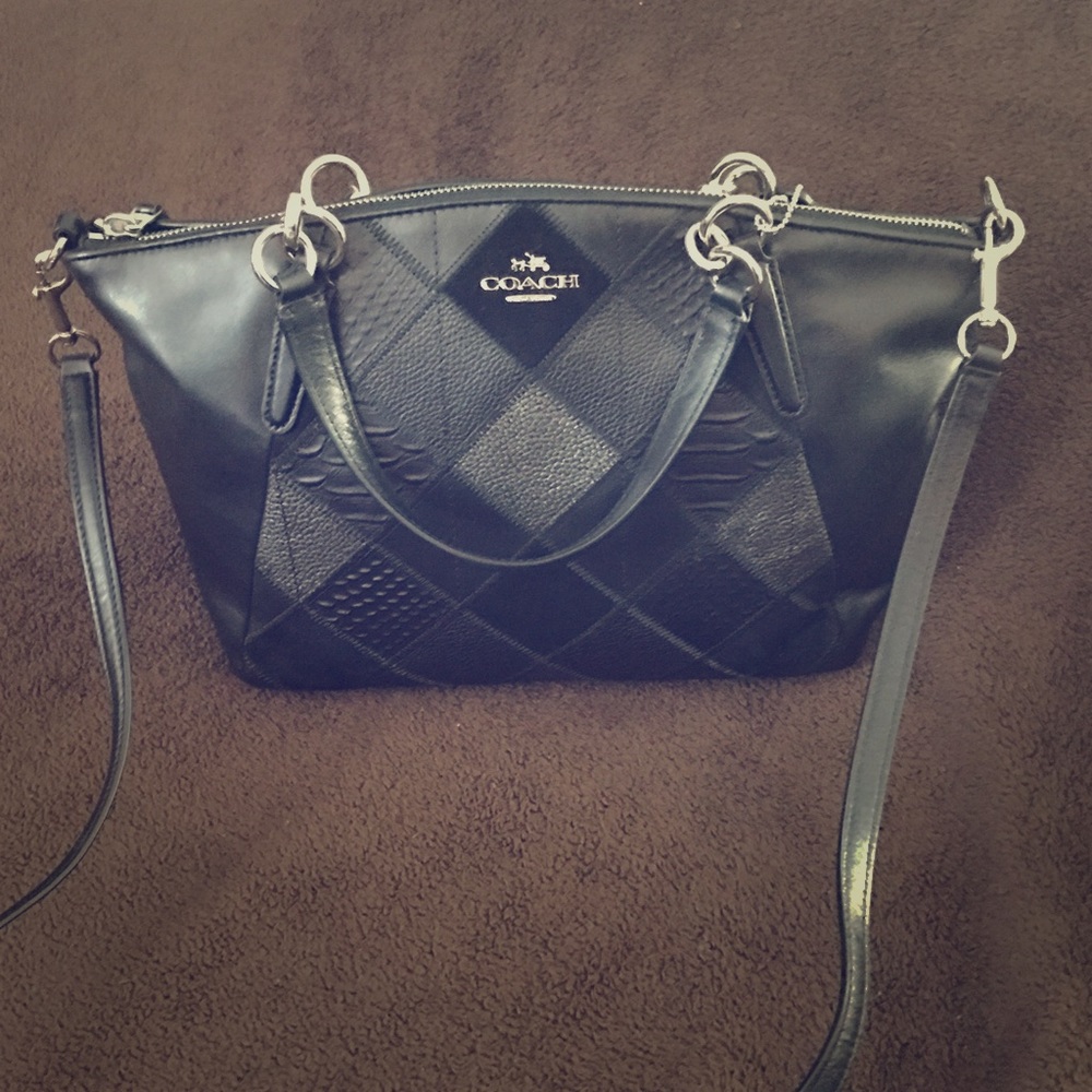 Leather Coach crossbody bag
